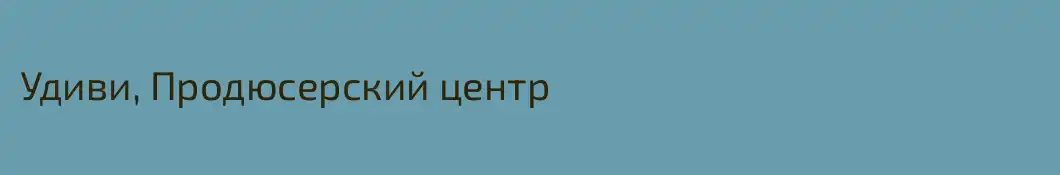 Удиви, Продюсерский центр